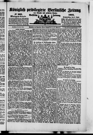 Königlich privilegirte Berlinische Zeitung von Staats- und gelehrten Sachen vom 08.06.1905