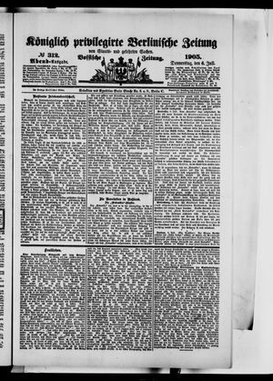 Königlich privilegirte Berlinische Zeitung von Staats- und gelehrten Sachen on Jul 6, 1905