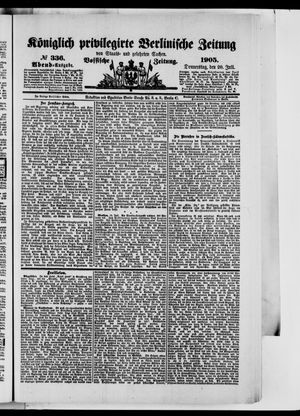 Königlich privilegirte Berlinische Zeitung von Staats- und gelehrten Sachen vom 20.07.1905
