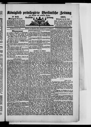 Königlich privilegirte Berlinische Zeitung von Staats- und gelehrten Sachen vom 26.07.1905