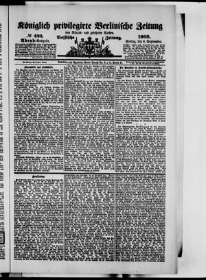 Königlich privilegirte Berlinische Zeitung von Staats- und gelehrten Sachen vom 08.09.1905