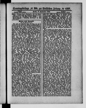 Königlich privilegirte Berlinische Zeitung von Staats- und gelehrten Sachen vom 17.09.1905