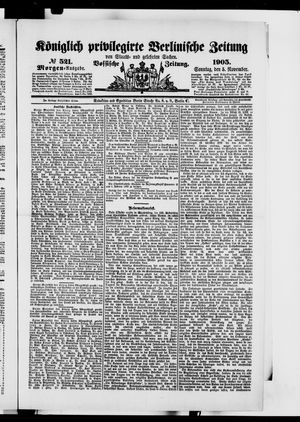 Königlich privilegirte Berlinische Zeitung von Staats- und gelehrten Sachen vom 05.11.1905