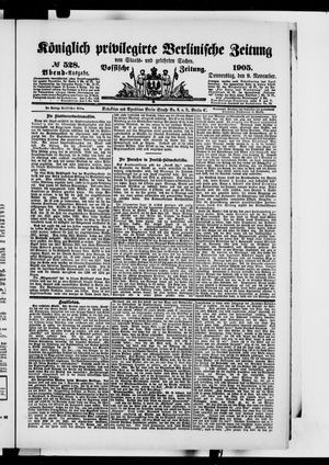Königlich privilegirte Berlinische Zeitung von Staats- und gelehrten Sachen vom 09.11.1905
