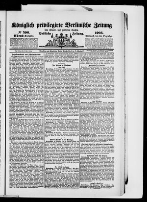 Königlich privilegirte Berlinische Zeitung von Staats- und gelehrten Sachen on Dec 20, 1905