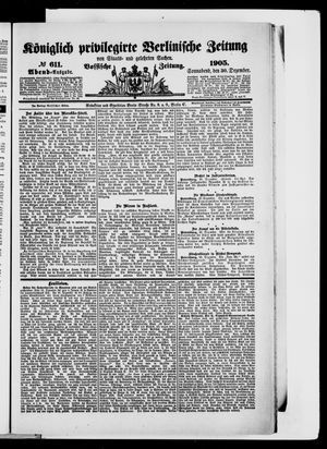 Königlich privilegirte Berlinische Zeitung von Staats- und gelehrten Sachen vom 30.12.1905