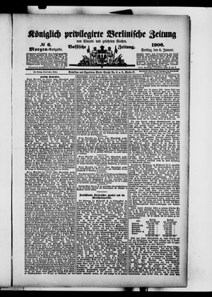 Königlich privilegirte Berlinische Zeitung von Staats- und gelehrten Sachen on Jan 5, 1906