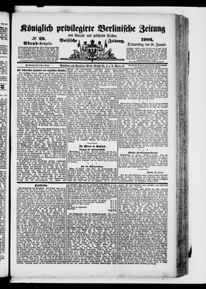 Königlich privilegirte Berlinische Zeitung von Staats- und gelehrten Sachen on Jan 18, 1906