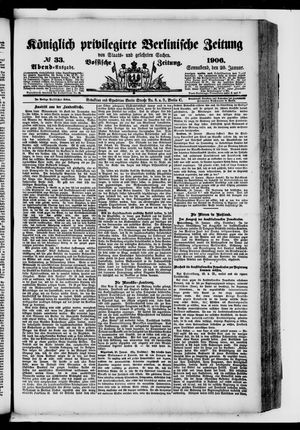 Königlich privilegirte Berlinische Zeitung von Staats- und gelehrten Sachen on Jan 20, 1906