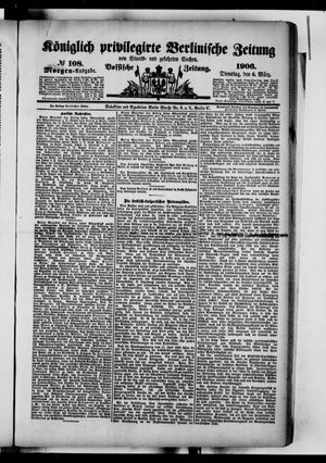 Königlich privilegirte Berlinische Zeitung von Staats- und gelehrten Sachen on Mar 6, 1906