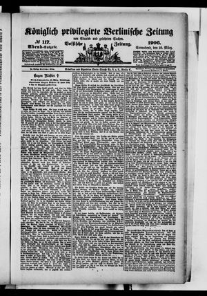 Königlich privilegirte Berlinische Zeitung von Staats- und gelehrten Sachen on Mar 10, 1906
