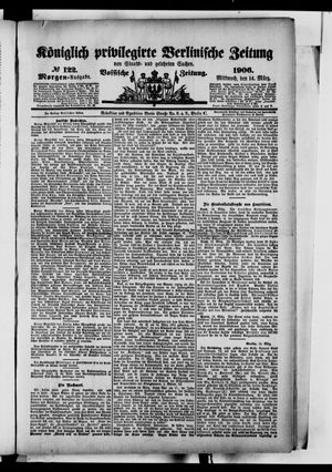 Königlich privilegirte Berlinische Zeitung von Staats- und gelehrten Sachen on Mar 14, 1906