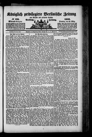 Königlich privilegirte Berlinische Zeitung von Staats- und gelehrten Sachen vom 20.03.1906
