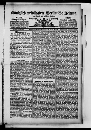 Königlich privilegirte Berlinische Zeitung von Staats- und gelehrten Sachen on Mar 31, 1906
