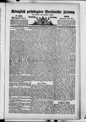 Königlich privilegirte Berlinische Zeitung von Staats- und gelehrten Sachen on May 5, 1906