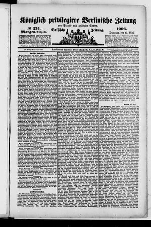 Königlich privilegirte Berlinische Zeitung von Staats- und gelehrten Sachen vom 15.05.1906