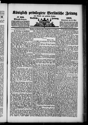 Königlich privilegirte Berlinische Zeitung von Staats- und gelehrten Sachen vom 19.05.1906