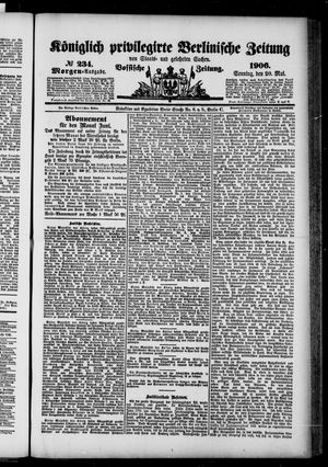 Königlich privilegirte Berlinische Zeitung von Staats- und gelehrten Sachen on May 20, 1906