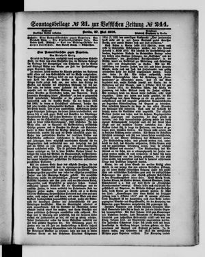 Königlich privilegirte Berlinische Zeitung von Staats- und gelehrten Sachen on May 27, 1906
