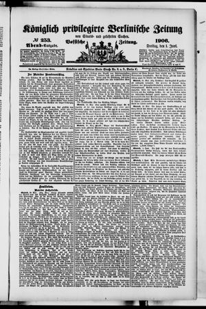 Königlich privilegirte Berlinische Zeitung von Staats- und gelehrten Sachen on Jun 1, 1906