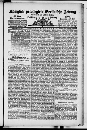 Königlich privilegirte Berlinische Zeitung von Staats- und gelehrten Sachen vom 07.06.1906
