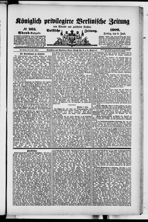 Königlich privilegirte Berlinische Zeitung von Staats- und gelehrten Sachen vom 08.06.1906