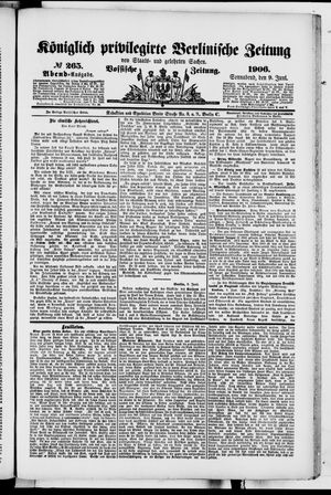 Königlich privilegirte Berlinische Zeitung von Staats- und gelehrten Sachen on Jun 9, 1906