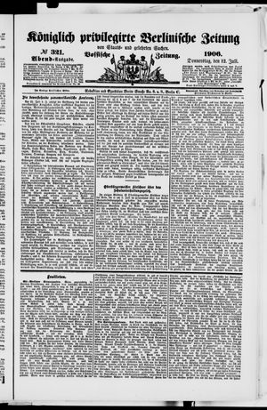 Königlich privilegirte Berlinische Zeitung von Staats- und gelehrten Sachen on Jul 12, 1906