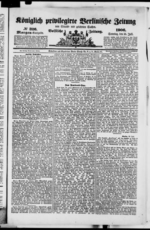Königlich privilegirte Berlinische Zeitung von Staats- und gelehrten Sachen vom 15.07.1906