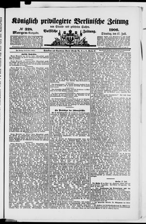 Königlich privilegirte Berlinische Zeitung von Staats- und gelehrten Sachen vom 17.07.1906