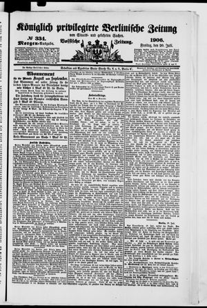 Königlich privilegirte Berlinische Zeitung von Staats- und gelehrten Sachen on Jul 20, 1906