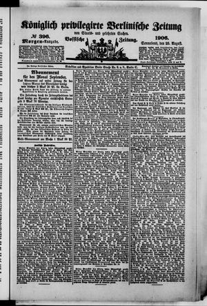 Königlich privilegirte Berlinische Zeitung von Staats- und gelehrten Sachen vom 25.08.1906