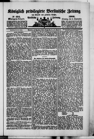 Königlich privilegirte Berlinische Zeitung von Staats- und gelehrten Sachen vom 11.09.1906