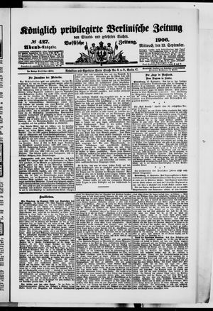 Königlich privilegirte Berlinische Zeitung von Staats- und gelehrten Sachen on Sep 12, 1906