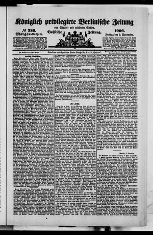 Königlich privilegirte Berlinische Zeitung von Staats- und gelehrten Sachen vom 09.11.1906