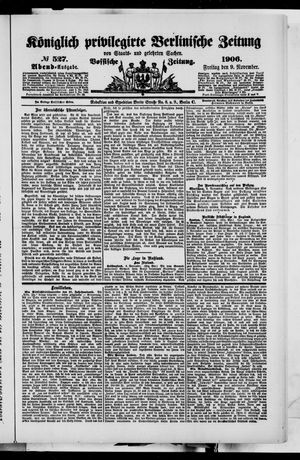 Königlich privilegirte Berlinische Zeitung von Staats- und gelehrten Sachen vom 09.11.1906