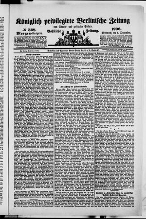 Königlich privilegirte Berlinische Zeitung von Staats- und gelehrten Sachen on Dec 5, 1906