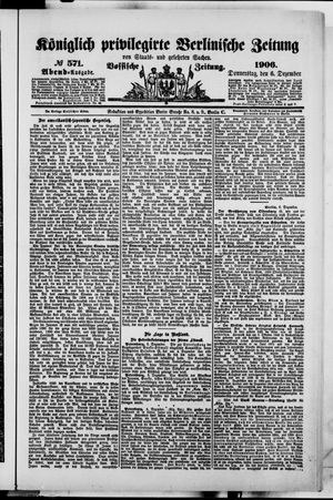 Königlich privilegirte Berlinische Zeitung von Staats- und gelehrten Sachen vom 06.12.1906