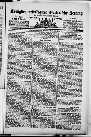 Königlich privilegirte Berlinische Zeitung von Staats- und gelehrten Sachen on Dec 8, 1906