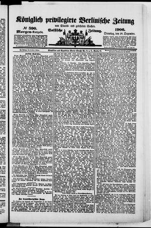 Königlich privilegirte Berlinische Zeitung von Staats- und gelehrten Sachen on Dec 18, 1906