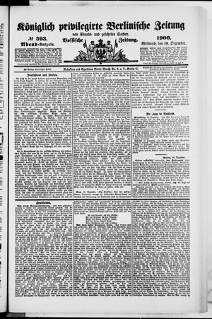 Königlich privilegirte Berlinische Zeitung von Staats- und gelehrten Sachen vom 19.12.1906