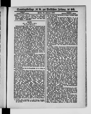 Königlich privilegirte Berlinische Zeitung von Staats- und gelehrten Sachen on Feb 24, 1907