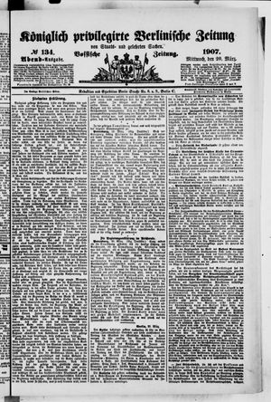 Königlich privilegirte Berlinische Zeitung von Staats- und gelehrten Sachen on Mar 20, 1907