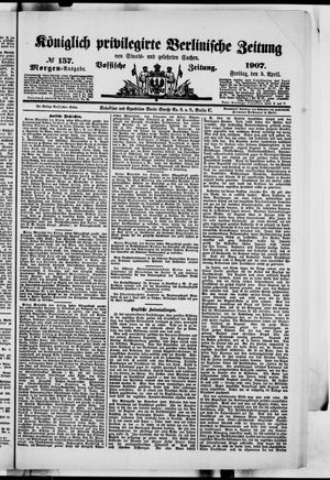 Königlich privilegirte Berlinische Zeitung von Staats- und gelehrten Sachen vom 05.04.1907