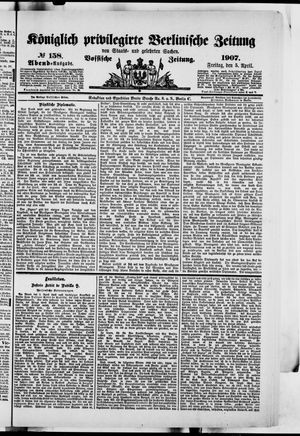 Königlich privilegirte Berlinische Zeitung von Staats- und gelehrten Sachen vom 05.04.1907