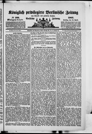 Königlich privilegirte Berlinische Zeitung von Staats- und gelehrten Sachen vom 12.04.1907