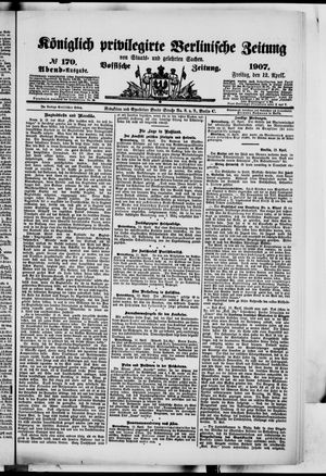 Königlich privilegirte Berlinische Zeitung von Staats- und gelehrten Sachen vom 12.04.1907