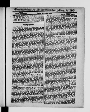 Königlich privilegirte Berlinische Zeitung von Staats- und gelehrten Sachen vom 21.04.1907