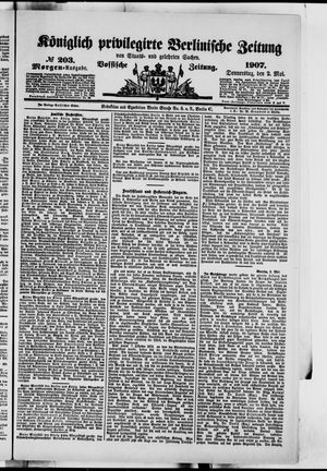 Königlich privilegirte Berlinische Zeitung von Staats- und gelehrten Sachen on May 2, 1907