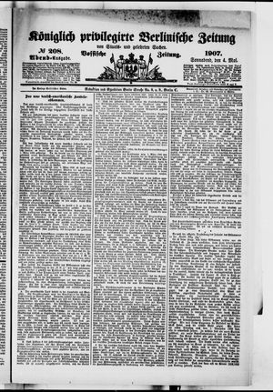 Königlich privilegirte Berlinische Zeitung von Staats- und gelehrten Sachen vom 04.05.1907